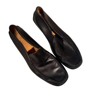 Tod's Black Leather Slip-On Driving Loafers